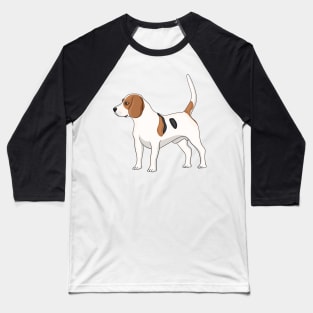 Beagle dog cartoon illustration Baseball T-Shirt